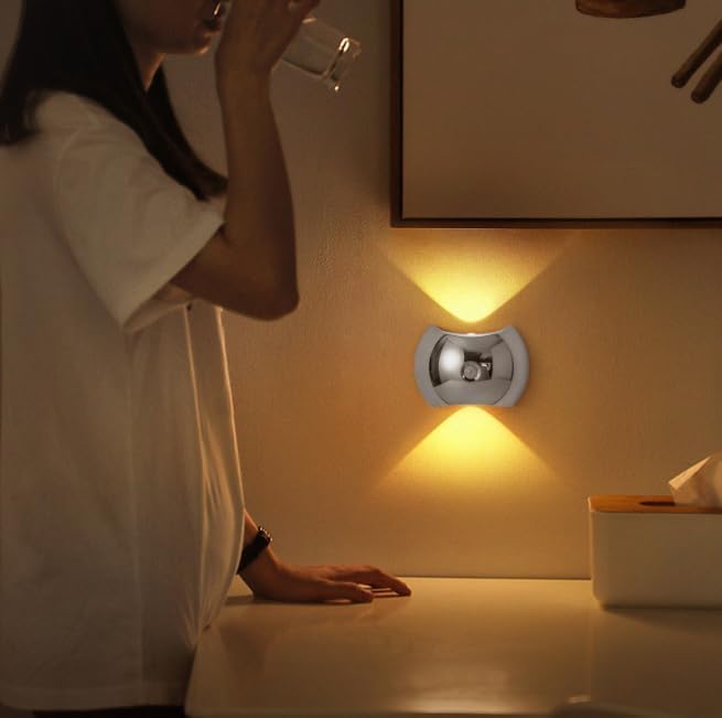 Rechargeable Magnetic Motion Sensor Wall Lamp – Dark Wood