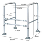 Equipmed Over Toilet Support Frame – Adjustable, 125kg Capacity