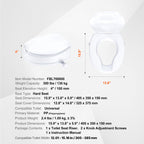 Raised Toilet Seat – 100 mm